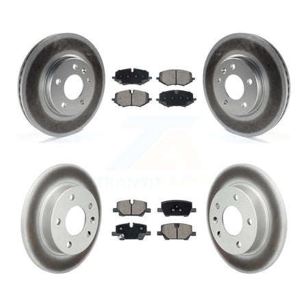 Front Rear Coated Brake Rotor & Ceramic Pad Kit For Chevrolet Trailblazer Buick Encore GX KGC-102741