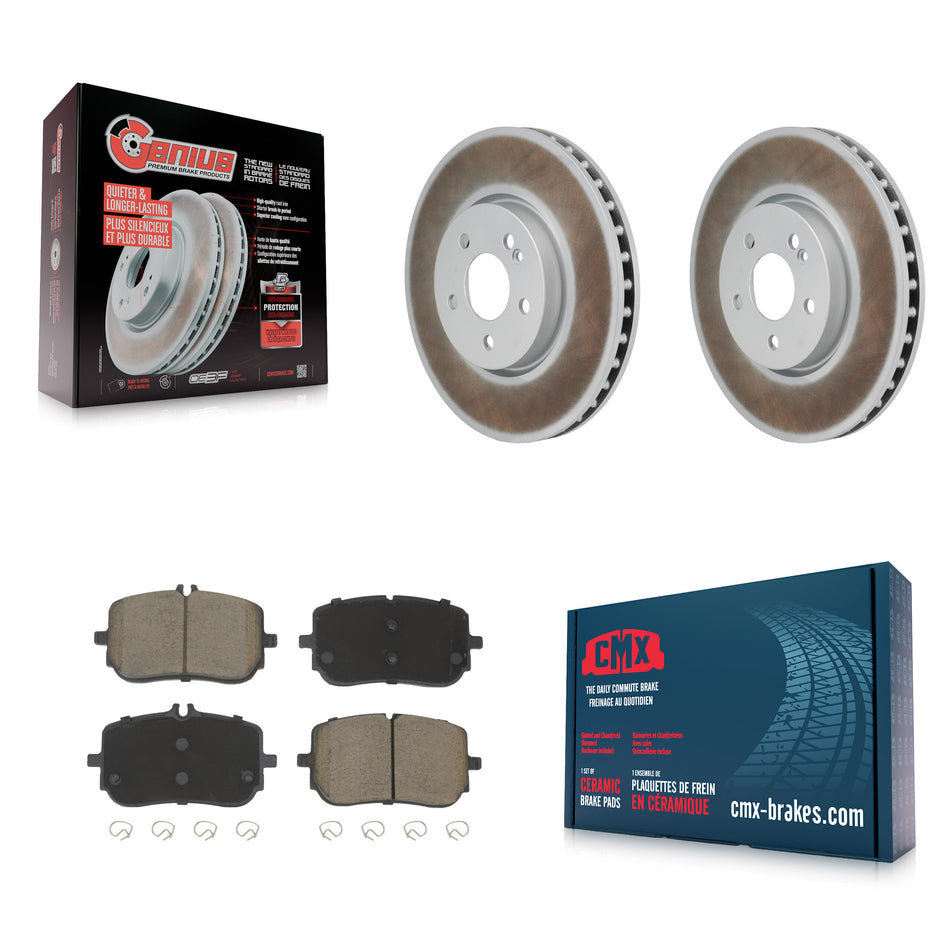 Front Coat Brake Rotor Ceramic Pad Kit For Mercedes-Benz A220 CLA250 With Standard Brakes KGC-102769