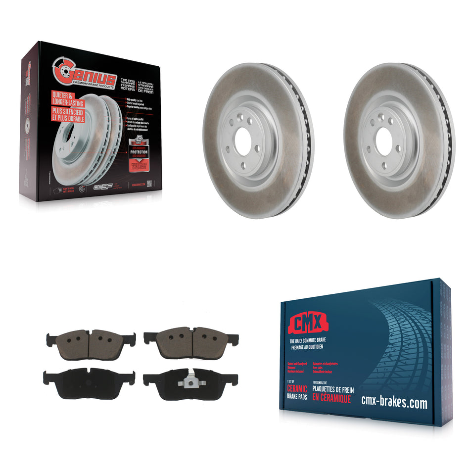 Front Coat Disc Brake Rotors Ceramic Pad Kit For Land Rover Discovery Sport Jaguar E-Pace KGC-102770