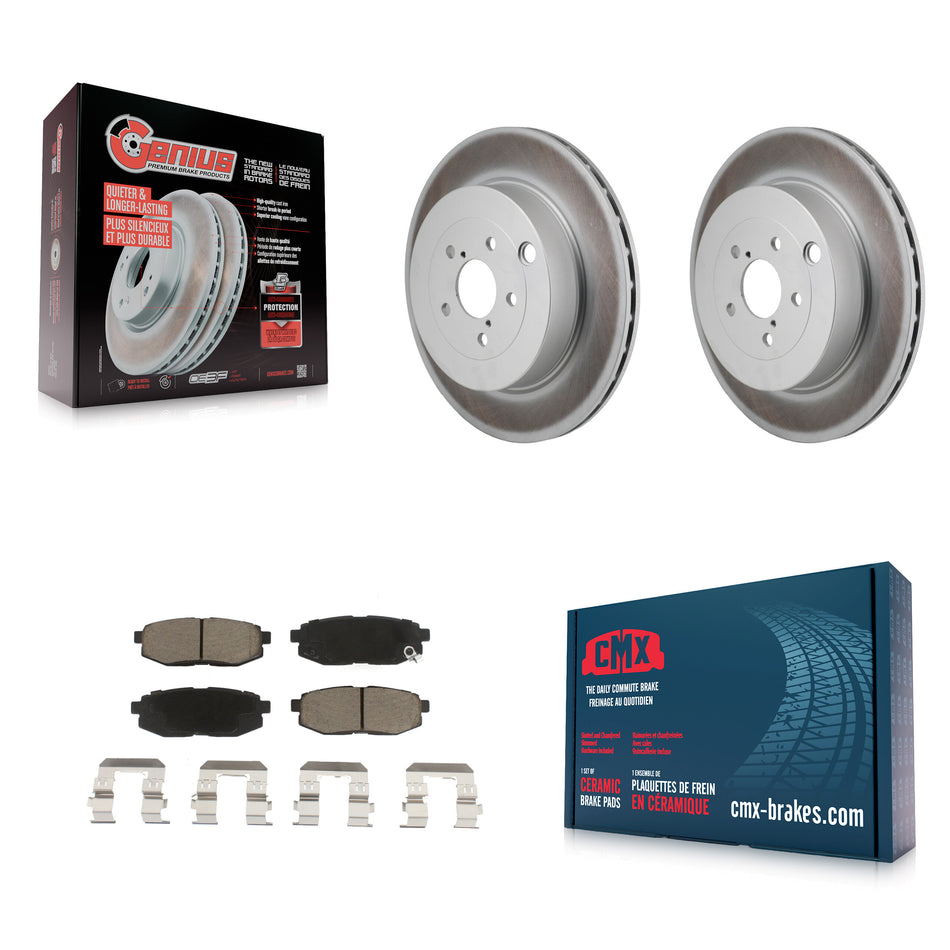 Rear Coated Disc Brake Rotors Ceramic Pad Kit For Subaru BRZ Toyota 86 With Brembo Brakes KGC-102811