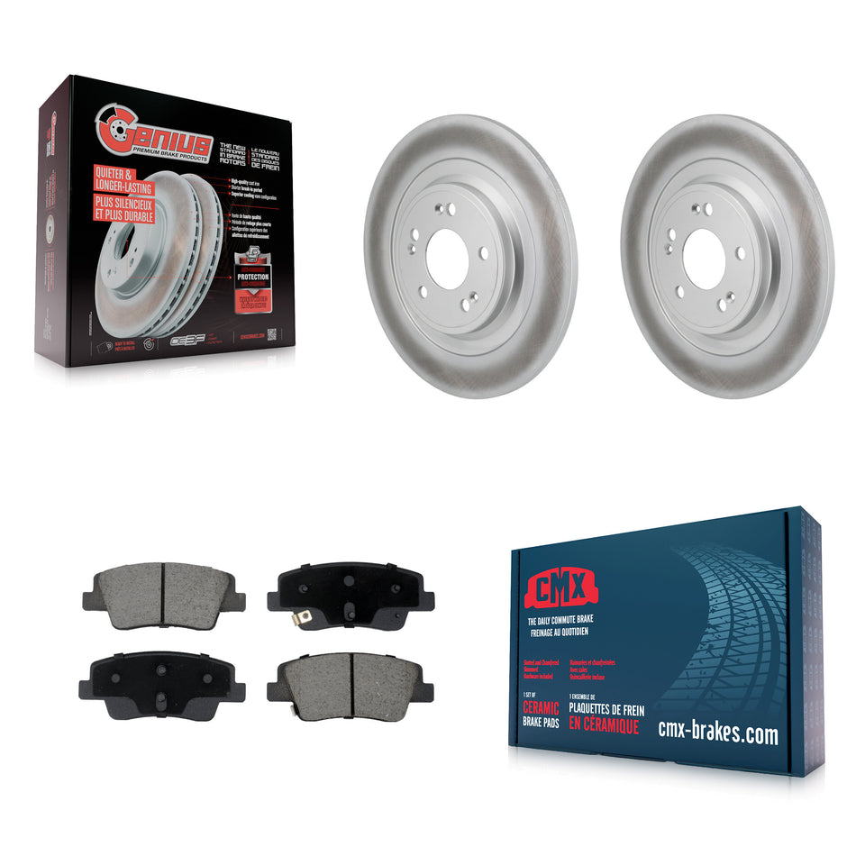 Rear Coat Brake Rotor Ceramic Pad Kit For Hyundai Ioniq 5 Genesis Kia EV6 GV70 6 GV60 G80 KGC-102838