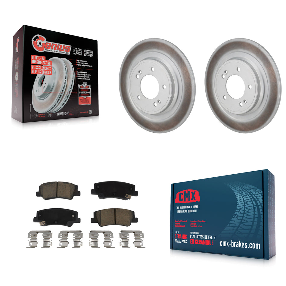 Rear Coated Disc Brake Rotors And Ceramic Pads Kit For Hyundai Tucson Kia Sportage KGC-102859