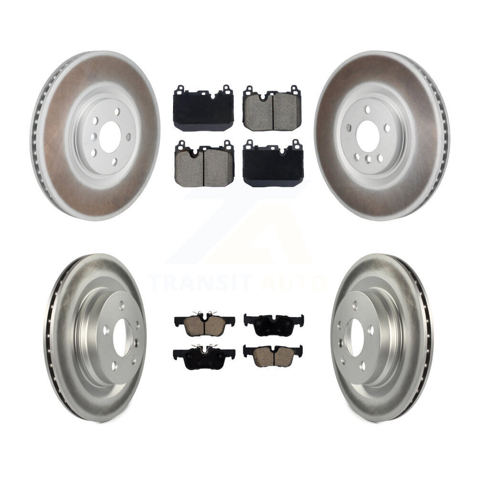 Front Rear Coated Disc Brake Rotors And Ceramic Pads Kit (6Pc) For Mini Cooper Countryman KGC-102896