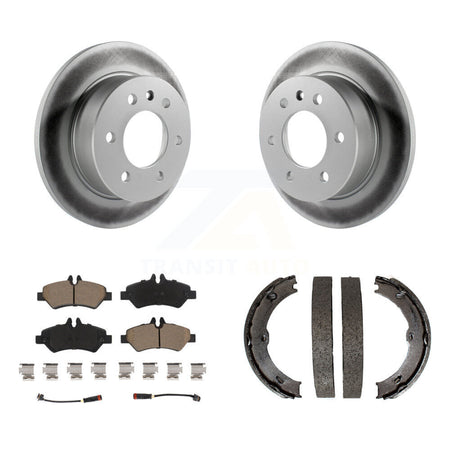 Rear Disc Coated Rotors Ceramic Pads & Parking Shoes Kit For Sprinter 2500 Mercedes-Benz KGC-103042