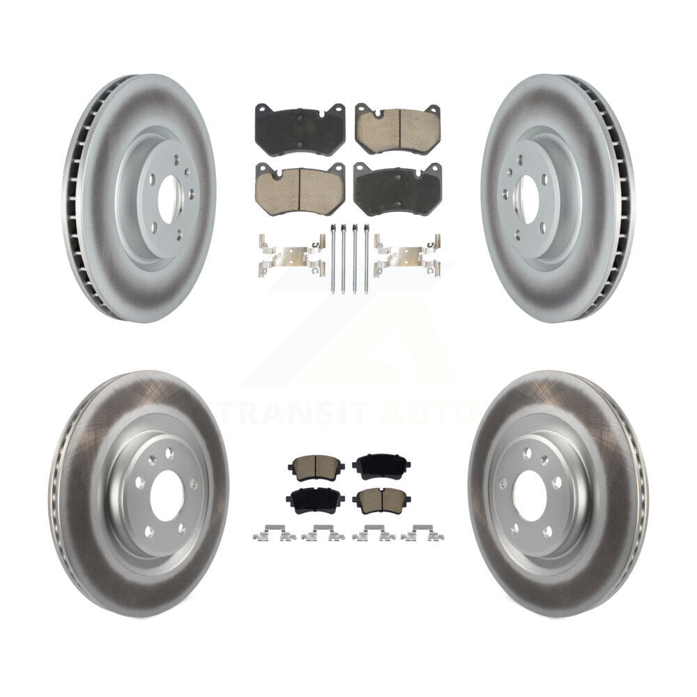 Front Rear Coated Brake Rotor Ceramic Pad Kit For Audi Q5 With 350mm Diameter KGC-103581