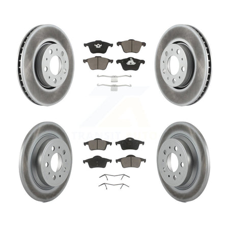 Front Rear Coat Brake Rotor Ceramic Pad Kit For Volvo S60 With 286mm Diameter KGC-103589