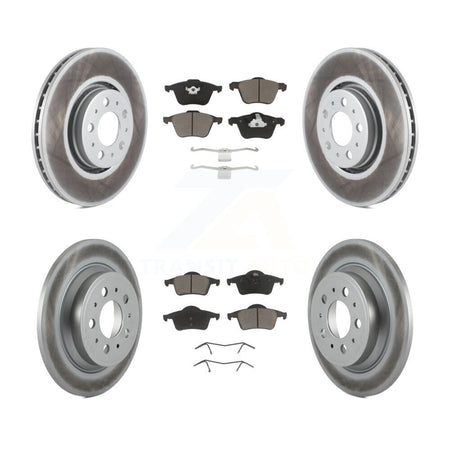 Front Rear Coat Brake Rotor Ceramic Pad Kit For Volvo S60 With 316mm Diameter KGC-103590