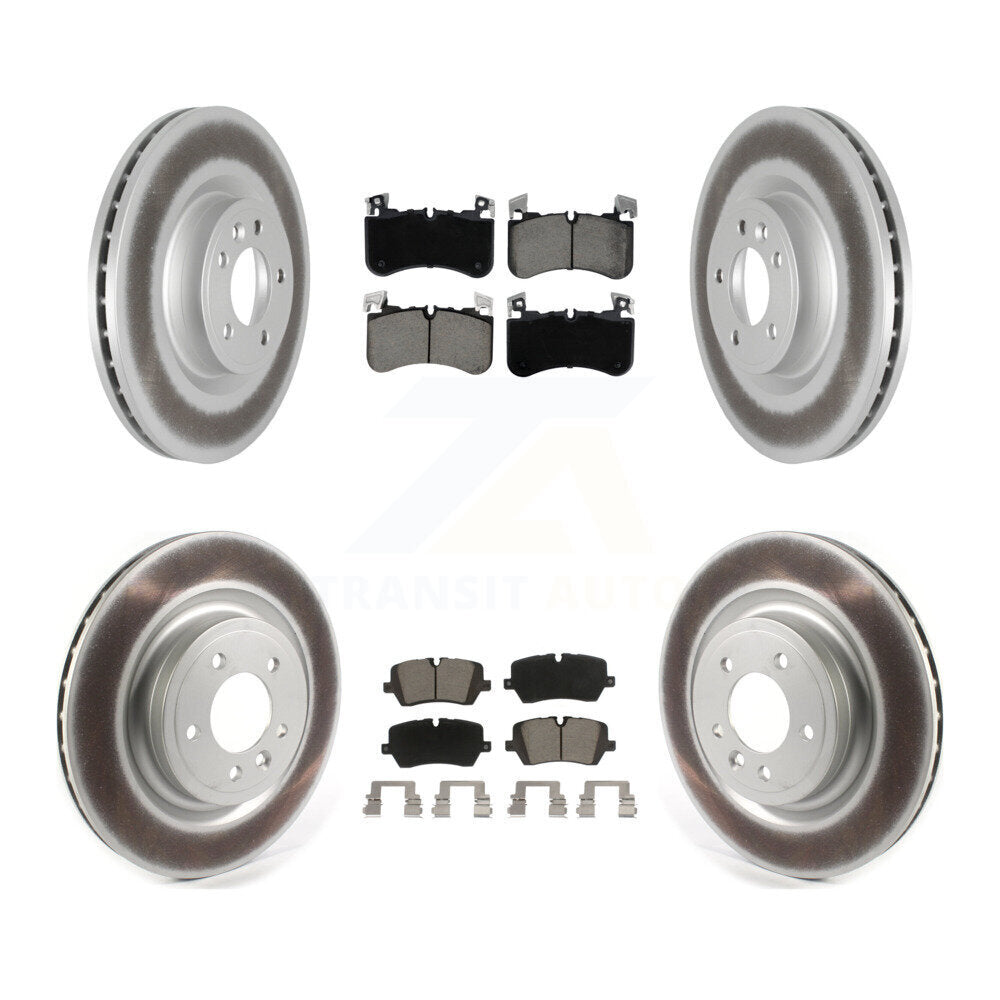 Front Rear Coated Disc Brake Rotors And Ceramic Pads Kit For Land Rover Discovery KGC-103600