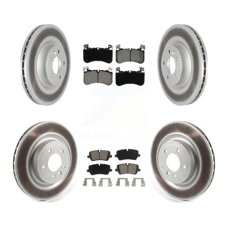 Front Rear Coated Disc Brake Rotors And Ceramic Pads Kit For Land Rover Discovery KGC-103600