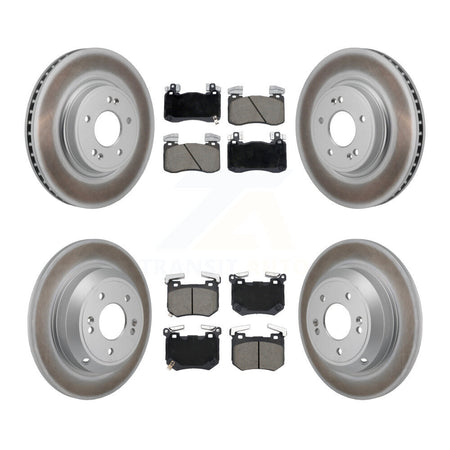 Front Rear Coat Brake Rotors Ceramic Pad Kit For 2023 Genesis G70 2.0L With Brembo Brakes KGC-103608