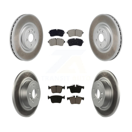 Front Rear Coated Disc Brake Rotors And Ceramic Pads Kit For Land Rover Range Evoque KGC-103611