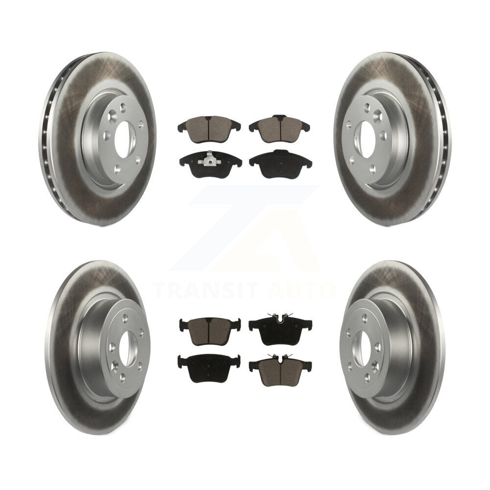 Front Rear Coated Disc Brake Rotors And Ceramic Pads Kit For Land Rover Range Evoque KGC-103612