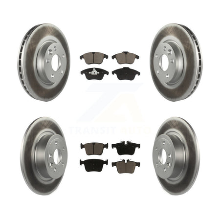 Front Rear Coated Disc Brake Rotors And Ceramic Pads Kit For Land Rover Range Evoque KGC-103612