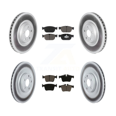Front Rear Coated Disc Brake Rotors And Ceramic Pads Kit For Volvo XC40 Recharge C40 KGC-103613