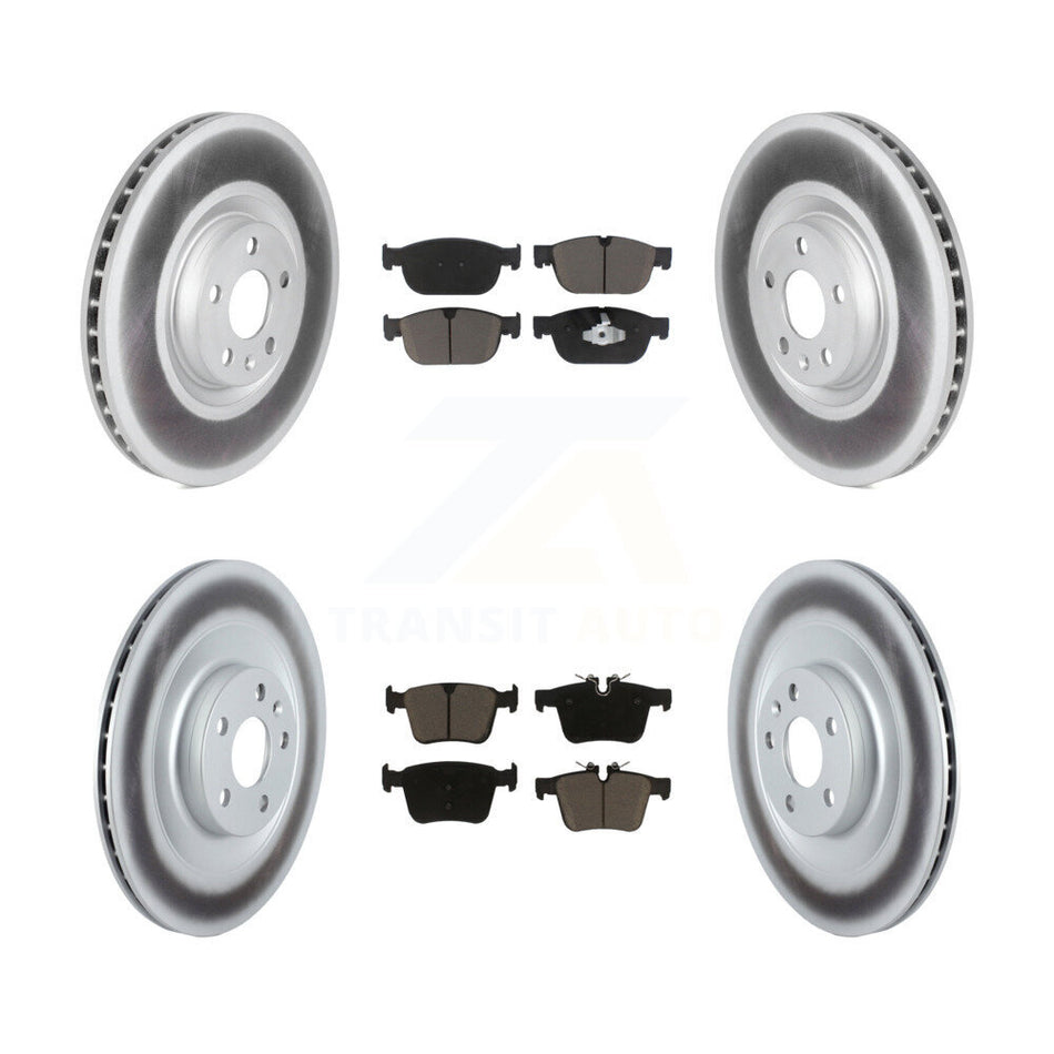 Front Rear Coated Disc Brake Rotors And Ceramic Pads Kit For Volvo XC40 Recharge C40 KGC-103613