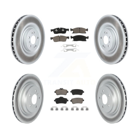 Front Rear Coat Brake Rotors Ceramic Pad Kit For 19 Mercedes-Benz GLE400 With AMG Package KGC-103627