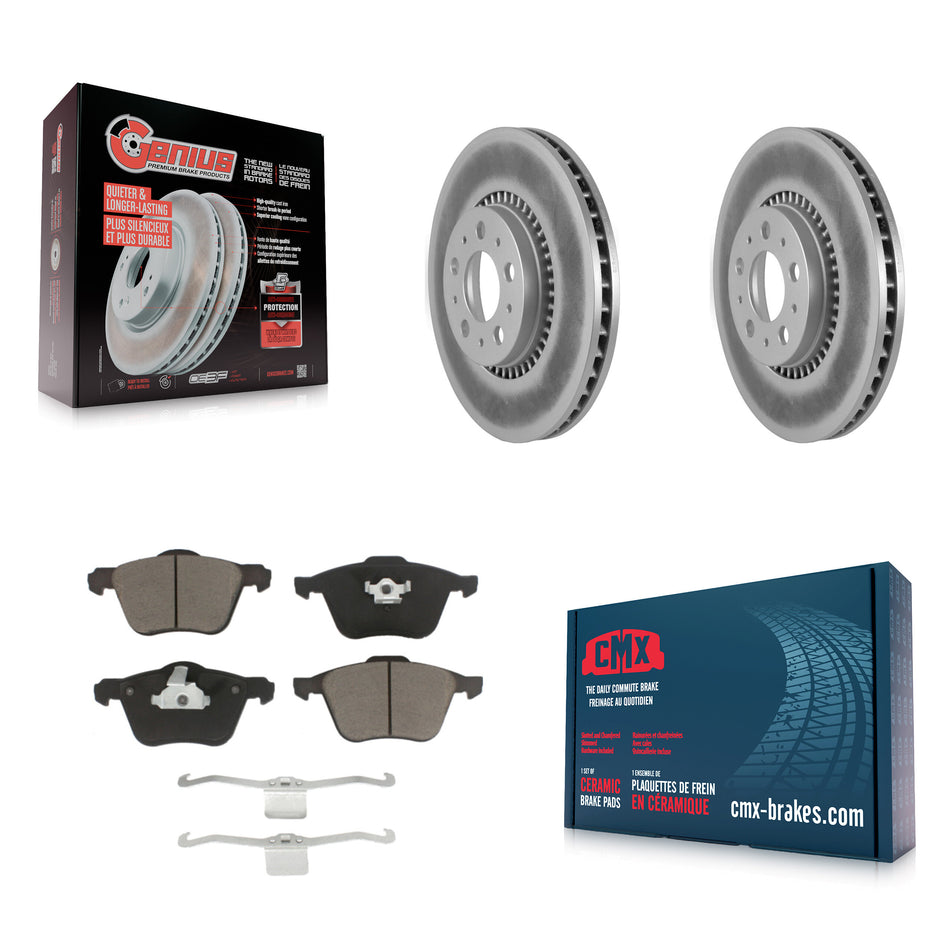 Front Coat Brake Rotor Ceramic Pad Kit For Volvo S60 2.5T With 305mm Diameter KGC-103656