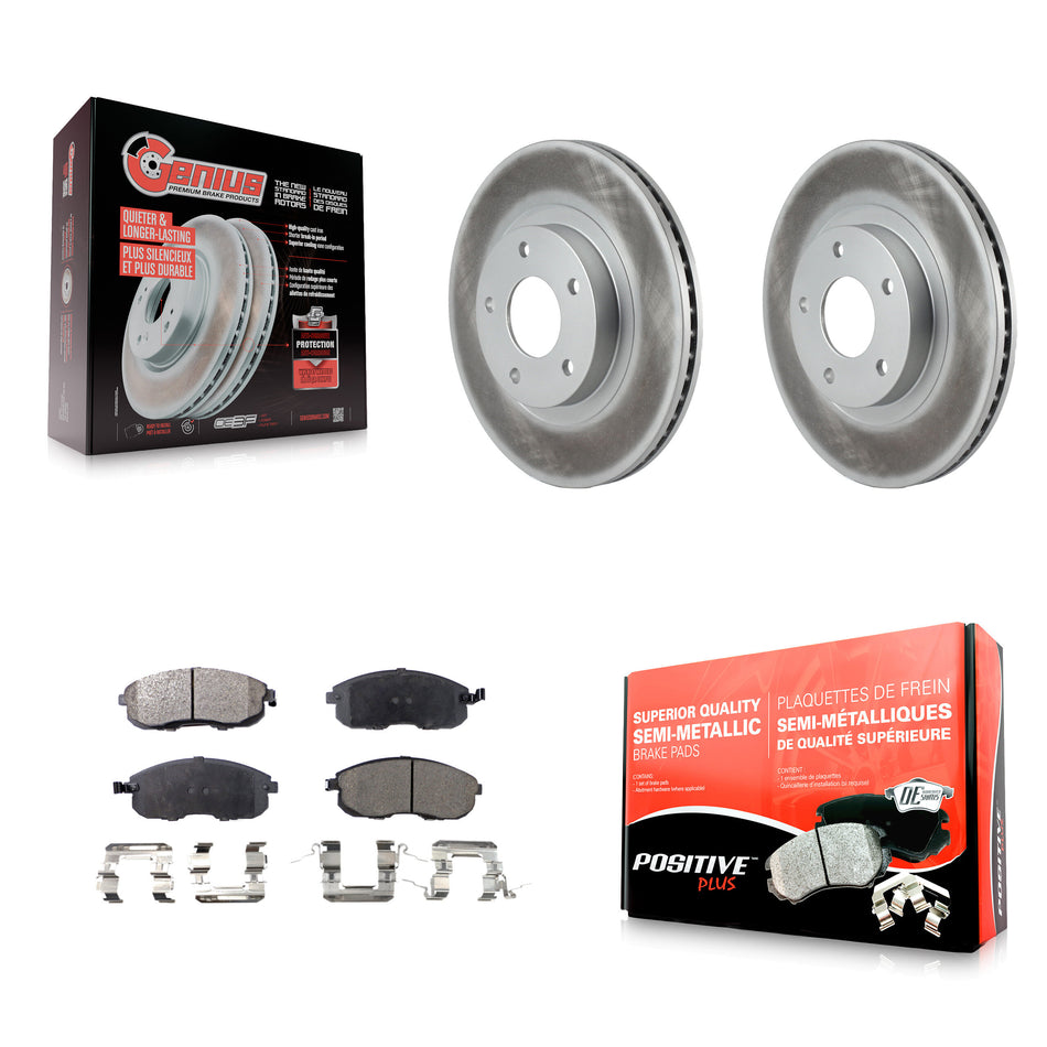 Front Coated Disc Brake Rotors And Semi-Metallic Pads Kit For Nissan Altima Maxima Infiniti I35 INFINITI KGF-100255