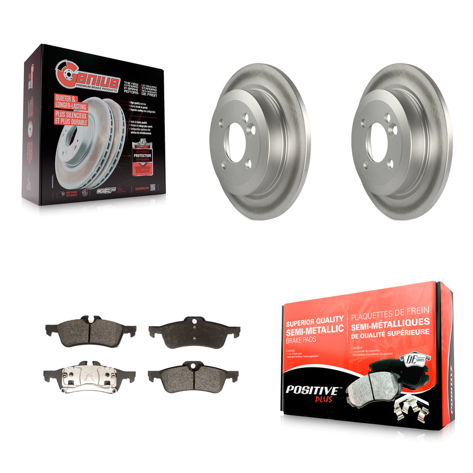 Rear Coated Disc Brake Rotors And Semi-Metallic Pads Kit For Mini Cooper KGF-101382