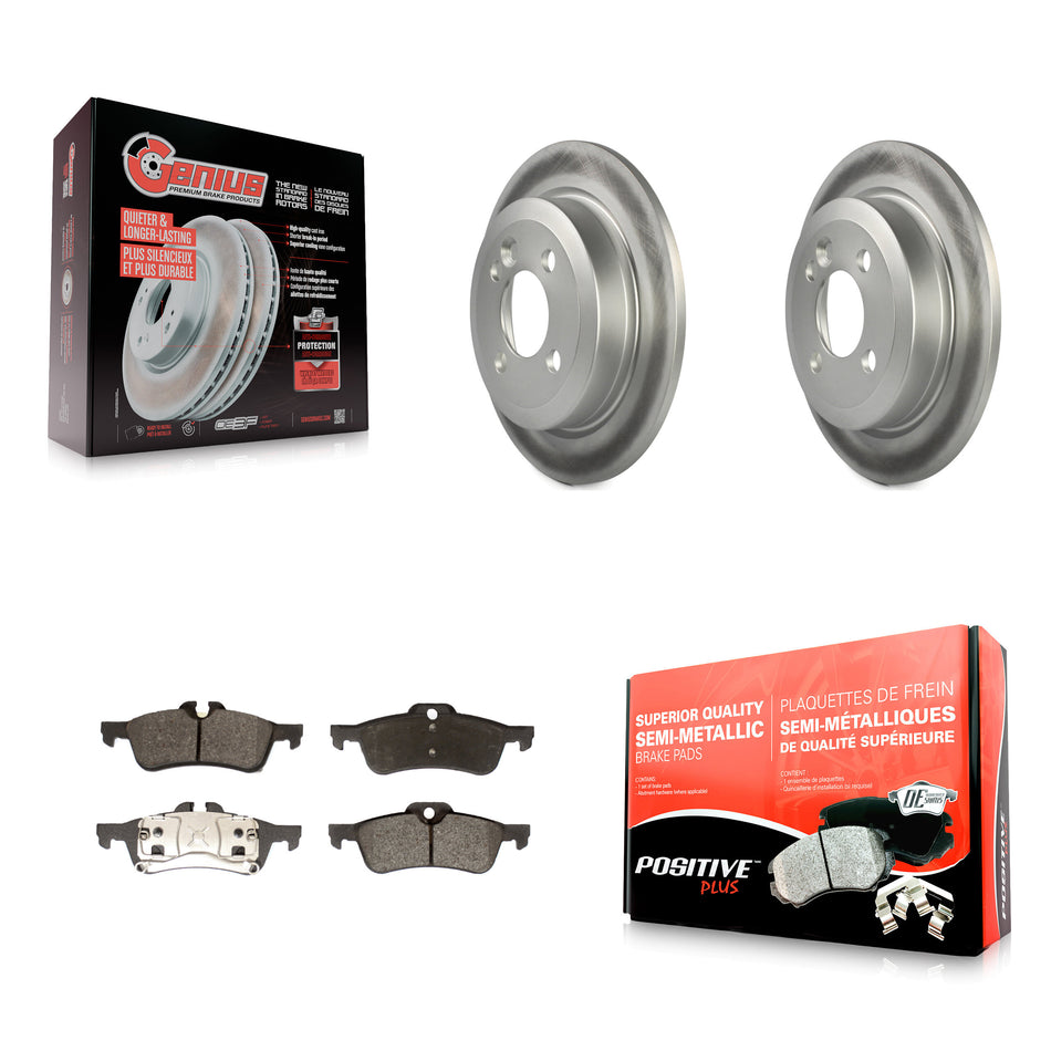 Rear Coated Disc Brake Rotors And Semi-Metallic Pads Kit For Mini Cooper KGF-101470