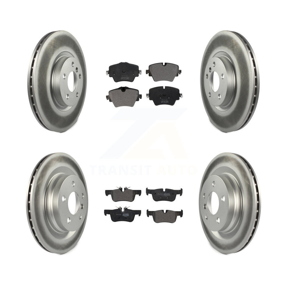 Front Rear Coated Disc Brake Rotors And Semi-Metallic Pads Kit For BMW X1 Mini Cooper Countryman X2 228i xDrive Gran Coupe KGF-101869