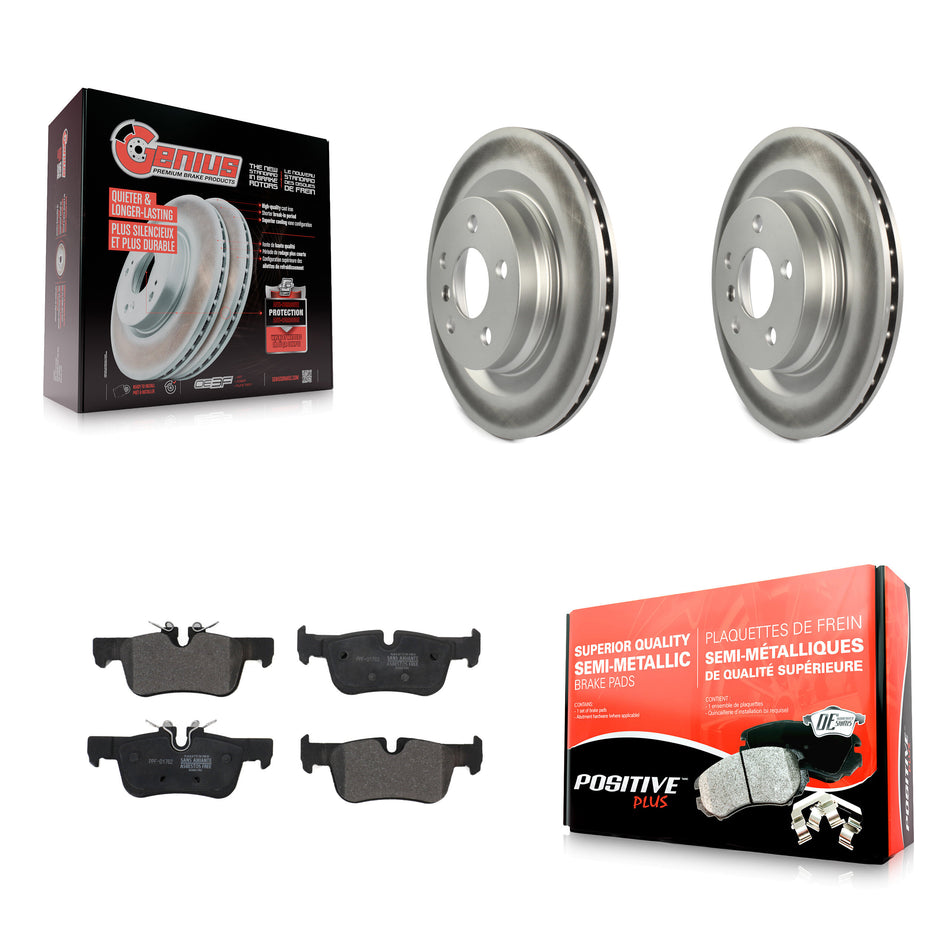 Rear Coated Disc Brake Rotors And Semi-Metallic Pads Kit For BMW X1 Mini Cooper Countryman X2 Clubman 228i xDrive Gran Coupe KGF-101873