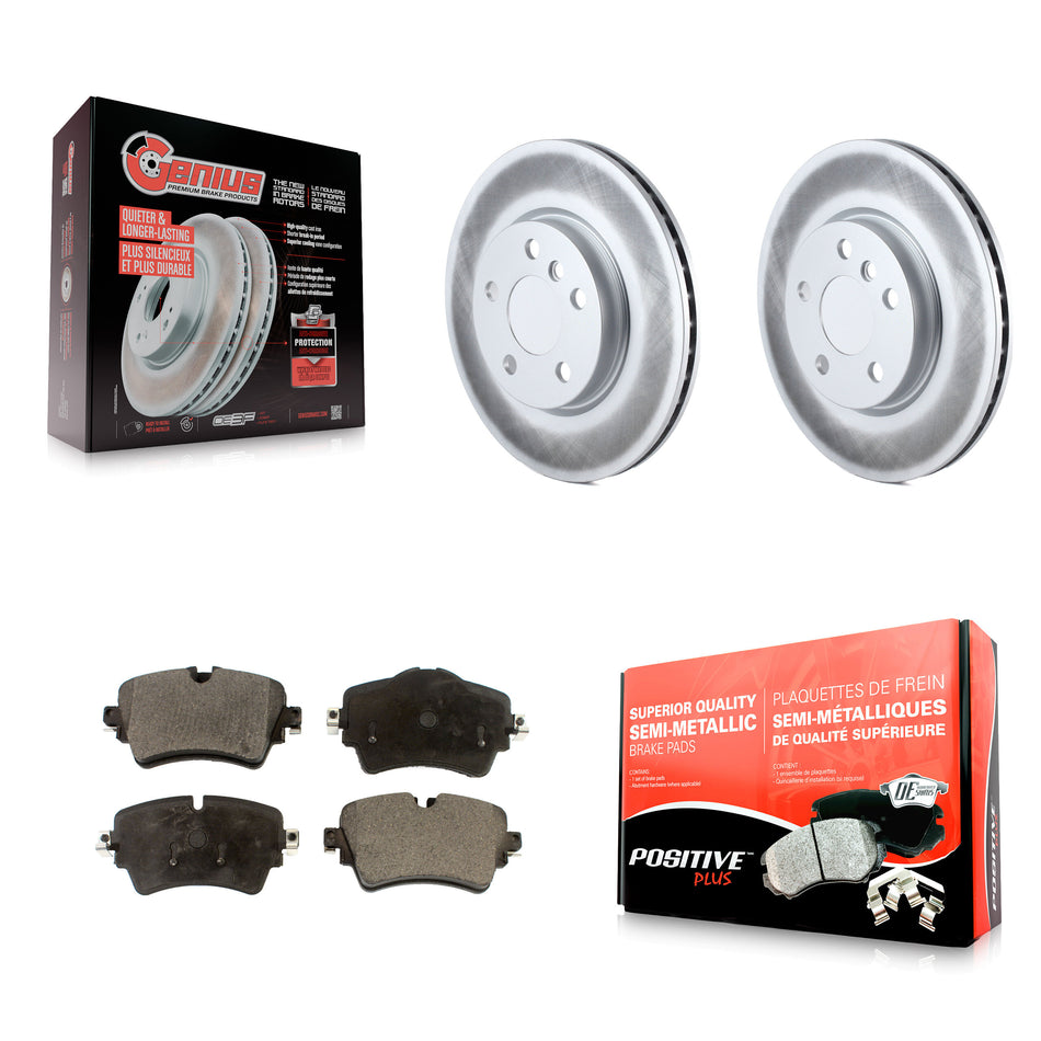 Front Coated Disc Brake Rotors And Semi-Metallic Pads Kit For Mini Cooper Clubman KGF-102100