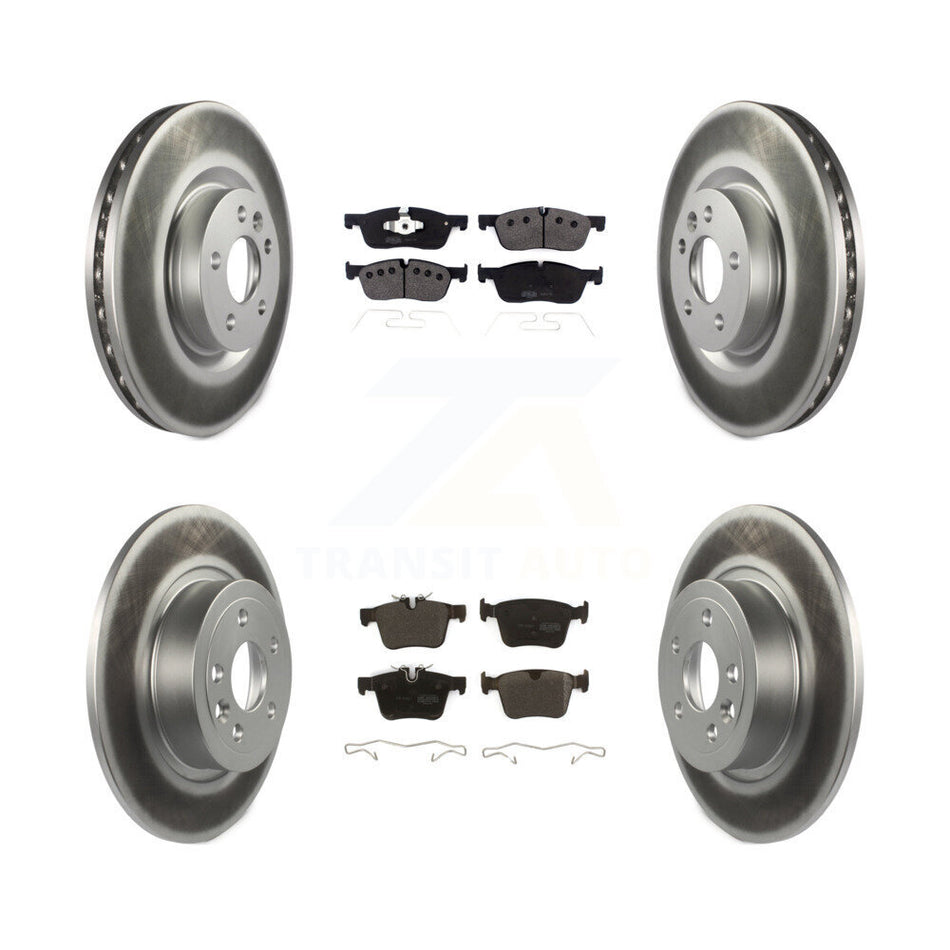 Front Rear Coated Disc Brake Rotors And Semi-Metallic Pads Kit For Land Rover Range Evoque With 325mm Diameter Rotor KGF-102237