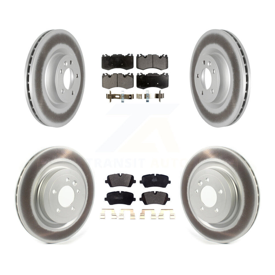 Front Rear Coated Disc Brake Rotors And Semi-Metallic Pads Kit For Land Rover Range Sport With 363mm Diameter Rotor KGF-102479