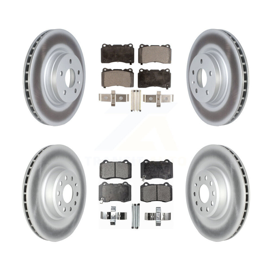 Front Rear Coat Disc Brake Rotor Semi-Metallic Pad Kit For Tesla X S With Brembo Calipers KGF-102761