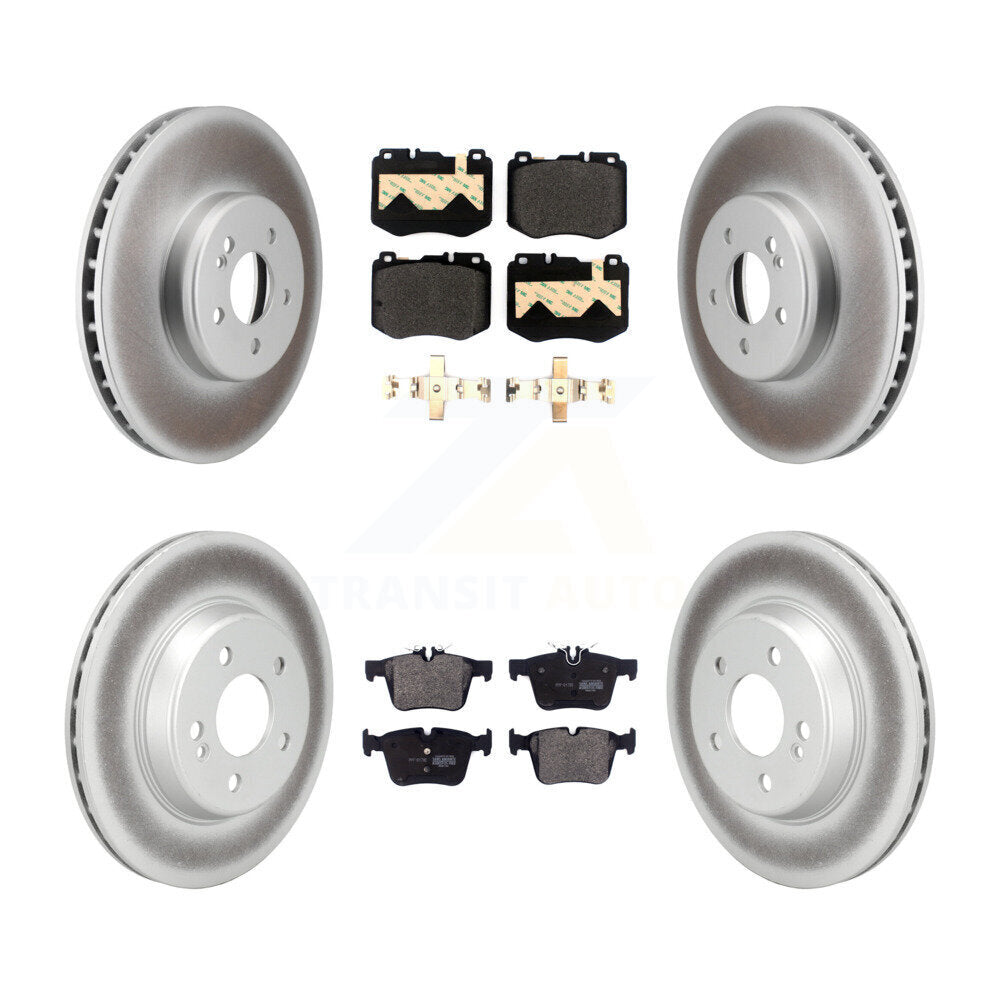 Front Rear Coat Disc Brake Rotors Semi-Metallic Pad Kit For Mercedes-Benz C300 C400 C350e KGF-102802