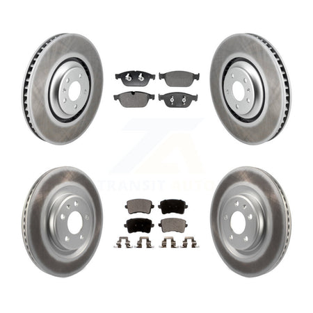 Front Rear Coated Disc Brake Rotors And Semi-Metallic Pads Kit For Audi SQ5 KGF-102980