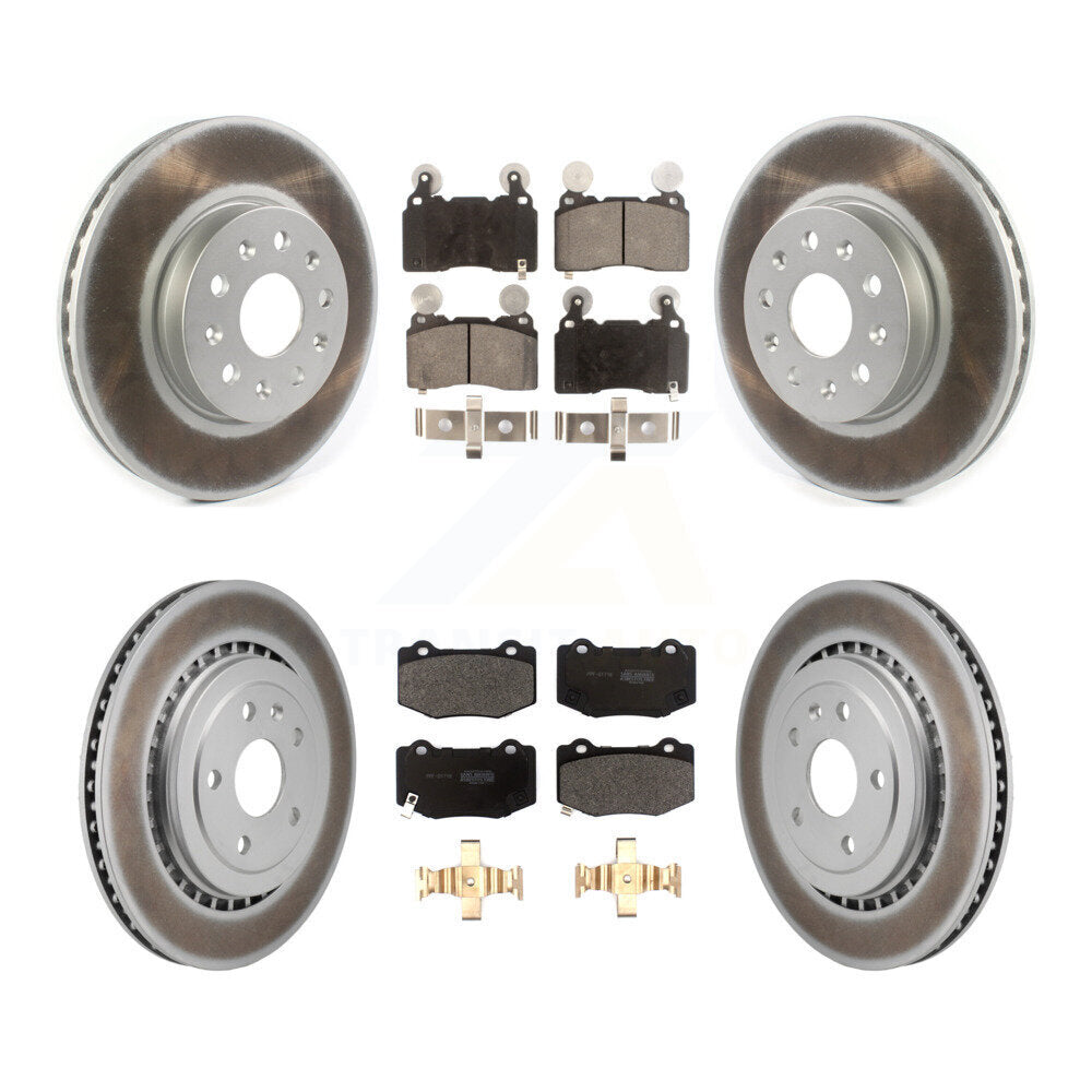 Front Rear Coat Brake Rotor Semi-Metallic Pad Kit For Chevrolet Camaro With Brembo Brakes KGF-102981