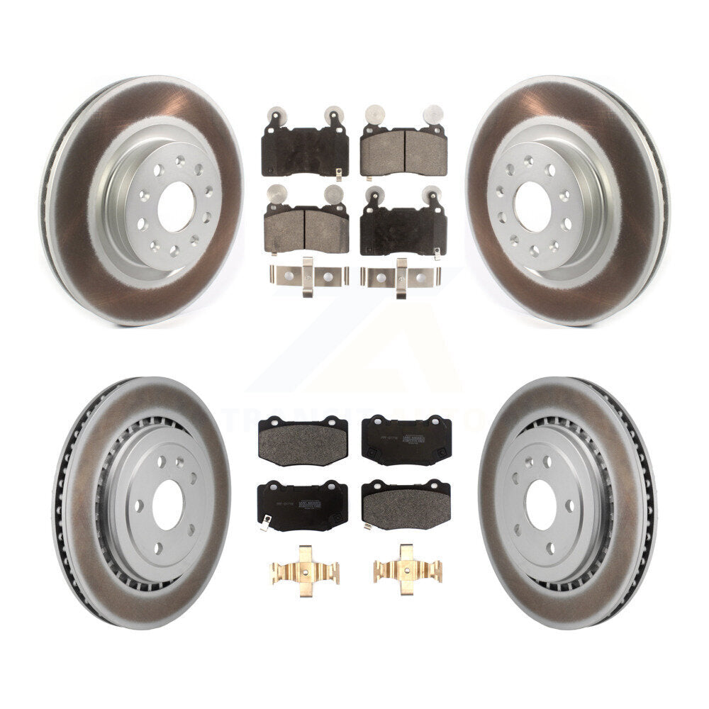 Front Rear Coat Brake Rotor Semi-Metallic Pad Kit For Chevrolet Camaro With Brembo Brakes KGF-102982