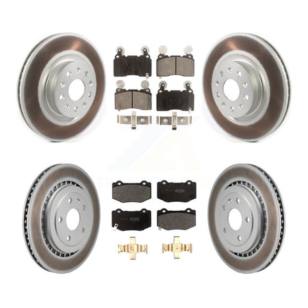 Front Rear Coat Brake Rotor Semi-Metallic Pad Kit For Chevrolet Camaro With Brembo Brakes KGF-102982