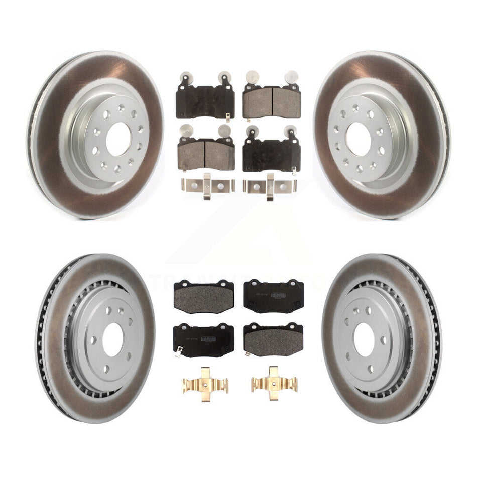 Front Rear Coat Brake Rotor Semi-Metallic Pad Kit For Chevrolet Camaro With Brembo Brakes KGF-102982