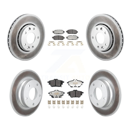 Front Rear Coat Disc Brake Rotor Semi-Metallic Pad Kit For Nissan Sentra rear brakes KGF-103001