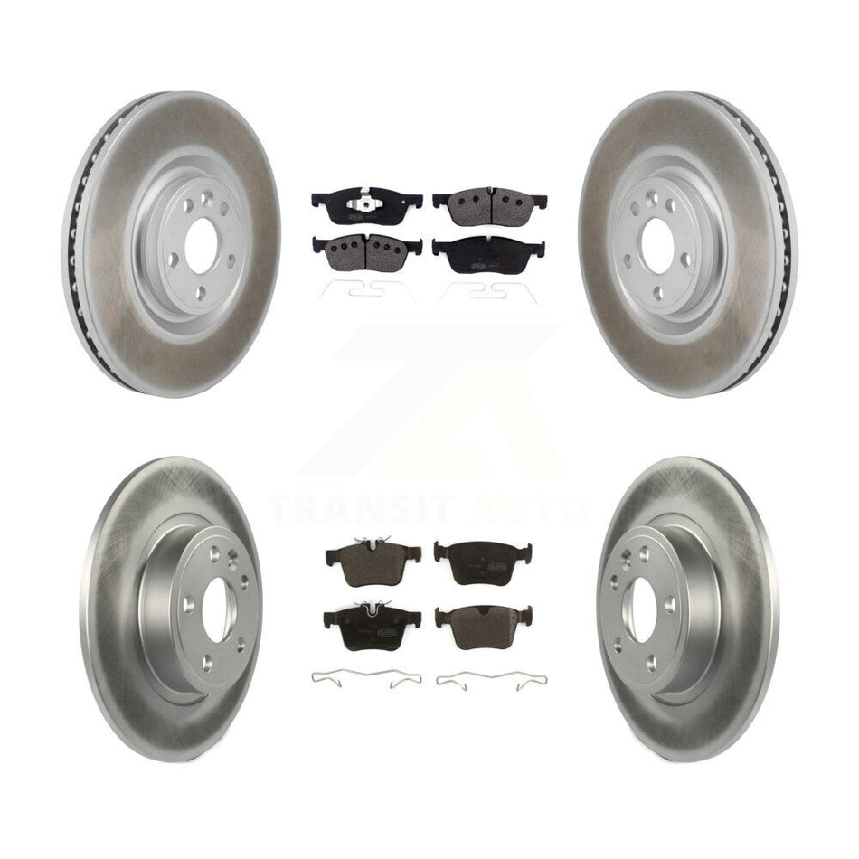 Front Rear Coated Brake Rotor Semi-Metallic Pad Kit For Land Rover Discovery Sport Jaguar KGF-103104