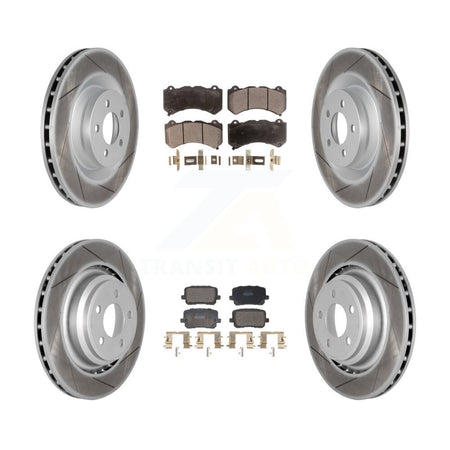 Front Rear Coat Brake Rotor Semi-Metallic Pad Kit For Dodge Charger SRT 392 with RWD 6.4L KGF-103136