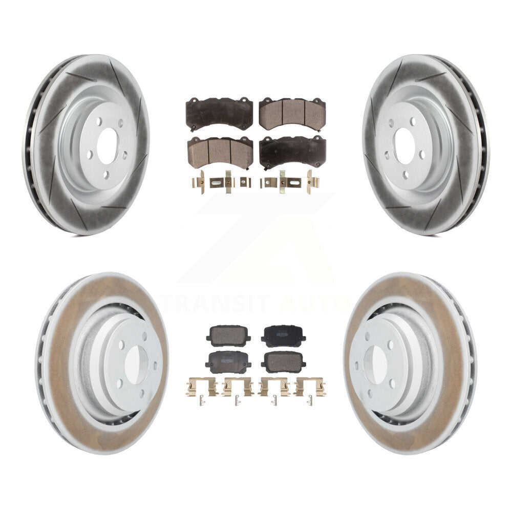 Front Rear Coat Brake Rotor Semi-Metallic Pad Kit For Dodge Charger SRT 392 with RWD 6.4L KGF-103139