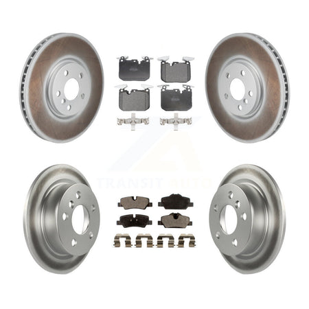 Front Rear Coated Disc Brake Rotors And Semi-Metallic Pads Kit For Mini Cooper KGF-103147