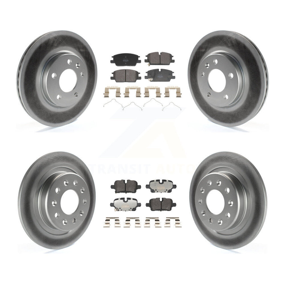Front Rear Coat Disc Brake Rotors Semi-Metallic Pad Kit For Chevrolet Equinox GMC Terrain KGF-103160