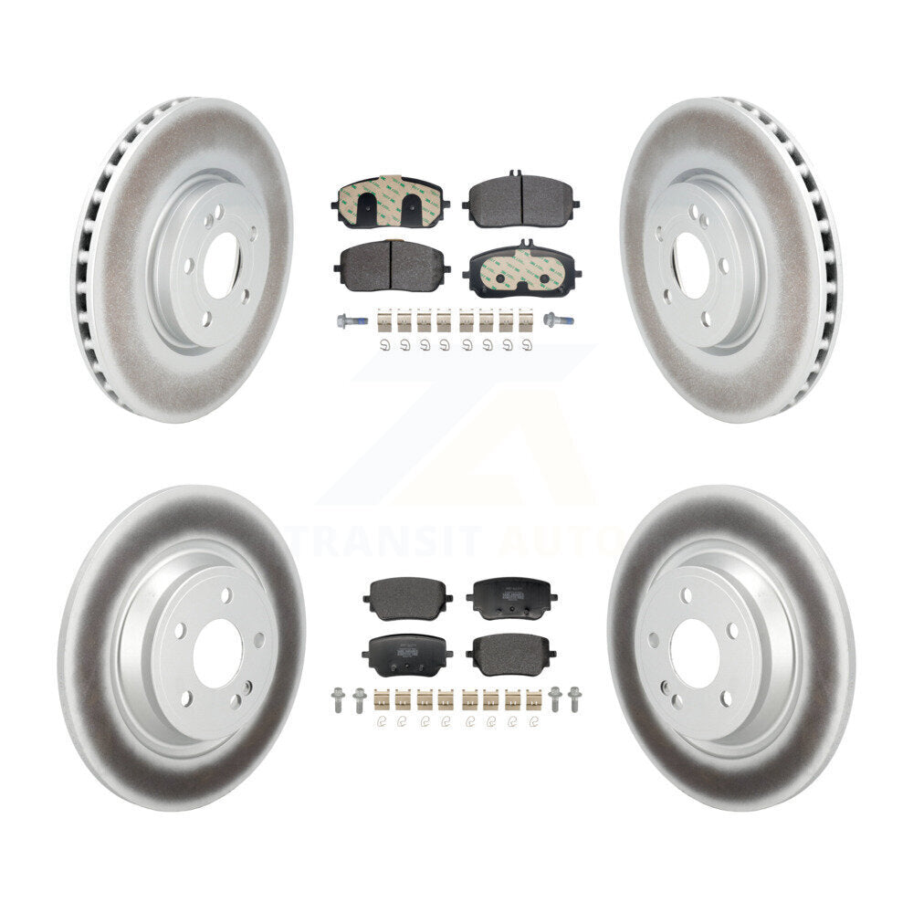 Front Rear Coated Brake Rotors Semi-Metallic Pad Kit For Mercedes-Benz GLB250 EQB 350 300 KGF-103170