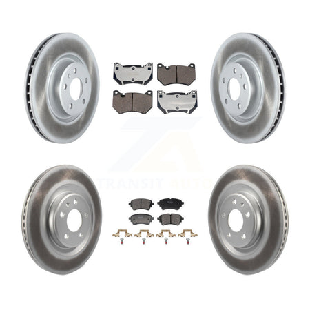 Front Rear Coated Disc Brake Rotors And Semi-Metallic Pads Kit For Audi Q5 Sportback KGF-103175