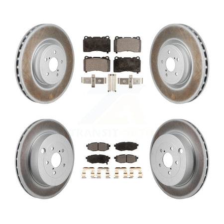 Front Rear Coat Brake Rotors Semi-Metallic Pad Kit For Subaru BRZ Base With Brembo Brakes KGF-103181