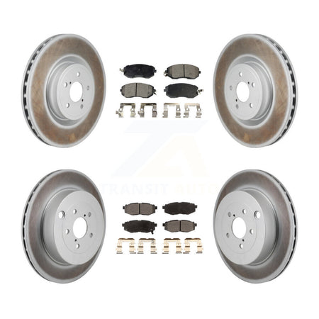 Front Rear Coated Brake Rotor Semi-Metallic Pad Kit For 2019 Toyota 86 With Brembo Brakes KGF-103182
