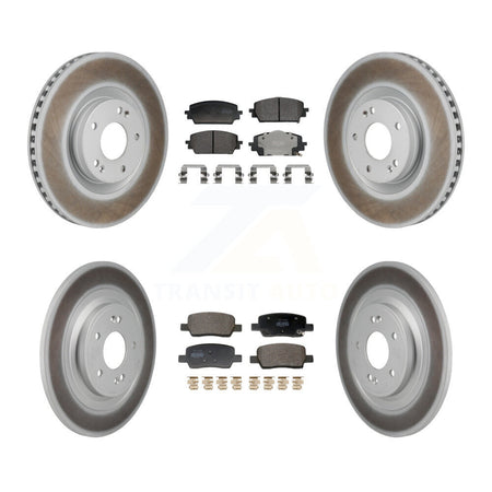 Front Rear Coat Disc Brake Rotor Semi-Metallic Pad Kit For Hyundai Santa Cruz Kia Sorento KGF-103191