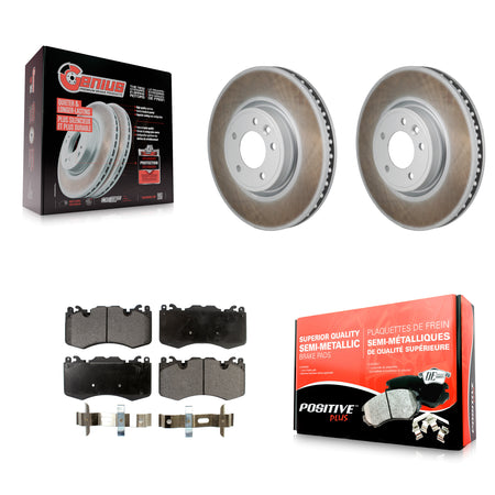Front Coated Disc Brake Rotors And Semi-Metallic Pads Kit For Land Rover Range Sport KGF-103203