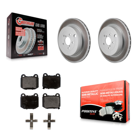 Rear Coated Brake Rotor Semi-Metallic Pad Kit For Subaru BRZ Toyota 86 With Brembo Brakes KGF-103285