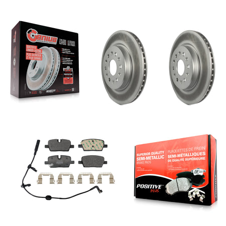 Rear Coat Brake Rotor Semi-Metallic Pad Kit For Chevrolet Traverse Blazer Cadillac EV GMC KGF-103296